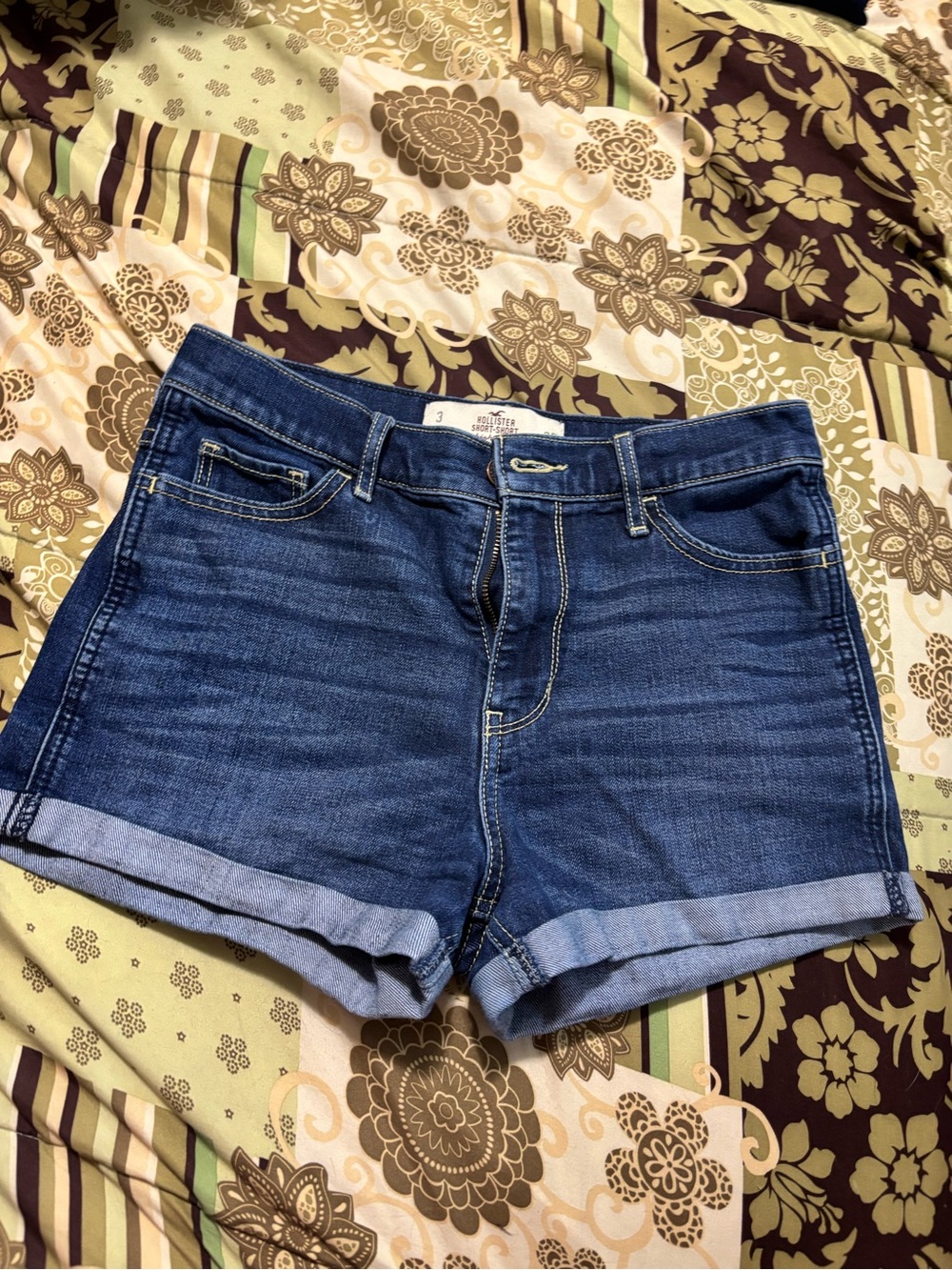 Hollister Short-Short blue wash shorts